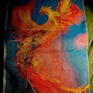 Vibrant Phoenix Tapestry